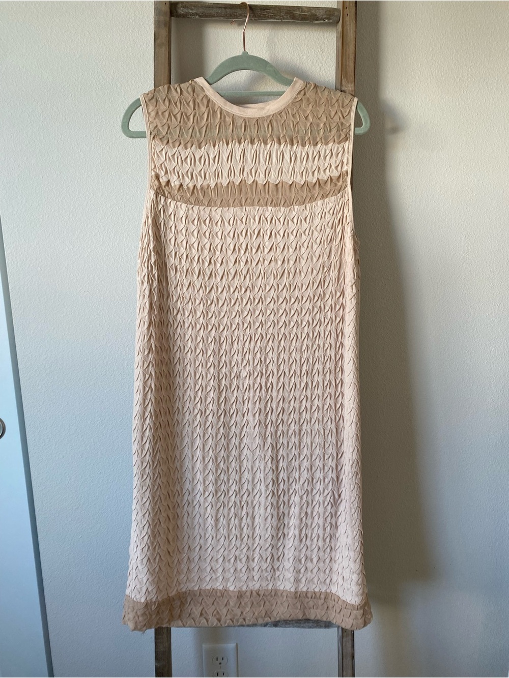 Diane von Furstenberg Textured Sleeveless Shift Dress Size 12